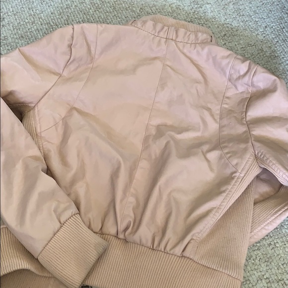 Thread & Supply blush faux leather bomber jacket - Picture 5 of 5